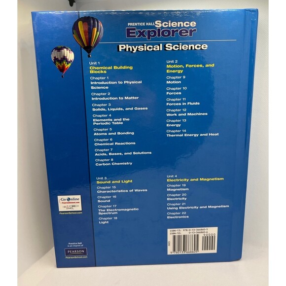 Prentice Hall PHYSICAL SCIENCE Textbook (Bx X) - Picture 2 of 8